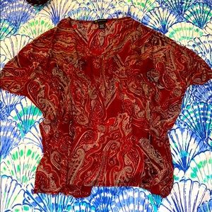 Boho INC  festival paisley top